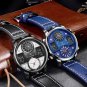 Black_2022 FOX Casual Leather Mens Watches Top Brand Luxury Digital Electronic Watch For Men Militar