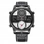 White_2022 FOX Casual Leather Mens Watches Top Brand Luxury Digital Electronic Watch For Men Militar