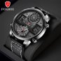 White_2022 FOX Casual Leather Mens Watches Top Brand Luxury Digital Electronic Watch For Men Militar