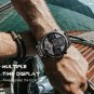 White_2022 FOX Casual Leather Mens Watches Top Brand Luxury Digital Electronic Watch For Men Militar
