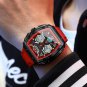 Red_Fox Digital Men Military Watch 50m Waterproof Wristwatch LED Quartz Clock Sport Watch Male Big W