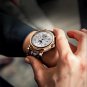 Gold black_2023 TEVISE Business Waterproof Mens Mechanical Watches Top Brand Luxury Leather Watch Fo