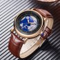Silver black_Quartz Men Watches Leather Strap Male Wristwatches Top Luxury Brand Luminous Date Week