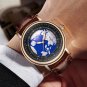 Silver black_Quartz Men Watches Leather Strap Male Wristwatches Top Luxury Brand Luminous Date Week
