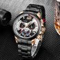 Gold blue S_Chronograph Men Watch For Men Sport Casual Stainless Steel Luminous Wrist Watches for Ma