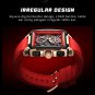 Gold blue_2023 Mens Watches Top Brand Creative Square Men Watch Luxury Sport Chronograph Waterproof