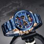 Gold black S_2022 Fashion Mens Leather Quartz Watch For Men Top Brand Luxury Wristwatch Waterproof