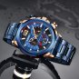 Gold white S_2022 Fashion Mens Leather Quartz Watch For Men Top Brand Luxury Wristwatch Waterproof