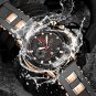 Silver black_2022 Men Watch Top Brand Luxury Fashion Military Quartz Watch Men Silicagel Waterproof
