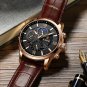 Silver black_2022 Men Watch Brand Sports Watches For Mens Quartz Clocks Man Casual Leather Waterpr