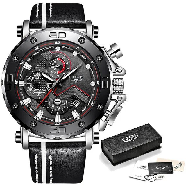 Silver black_2022 Men Watch  Top Brand Luxury Fashion Military Quartz Watch Men Silicagel Waterproof