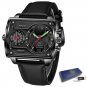 Black_Brand FOX 2021 Watches For Men Luxury Brand Sport Leather Watch Men Quartz Wristwatch Waterpro
