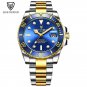 Gold blue_100ATM Waterproof Watch 2020  Fashion Watches Men Top Brand Automatic Mechanical Tourbillo