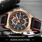 Silver white_Watch Top Brand Mens Watches With Chronograph Sports Waterproof Clock Man Watches Milit