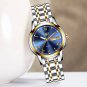 Silver black_Women Watch Luxury Brand Watch Simple Quartz Lady Waterproof Wristwatch Female Fashion 