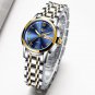 Silver blue_Women Watch Luxury Brand Watch Simple Quartz Lady Waterproof Wristwatch Female Fashion C