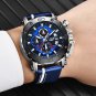 Silver black_2020 Mens Watches Top Brand Luxury Big Dial Military Quartz Watch Leather Waterproof