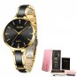 Gold black_SUNKTA Women Watch Ceramic Watch Women Simple Diamond Clock Casual Fashion Watch Waterpr