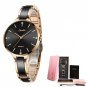 Rose gold black_SUNKTA Women Watch Ceramic Watch Women Simple Diamond Clock Casual Fashion Watch Wa