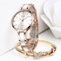 Rose gold white_SUNKTA  Women Watch Ceramic Watch Women Simple Diamond Clock Casual Fashion Watch Wa