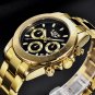 Rose gold black_2023 Military Sport Mens Watches Top Brand Luxury Gold Quartz Watch For Men Stainle