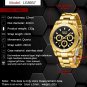 Rose gold black_2023 Military Sport Mens Watches Top Brand Luxury Gold Quartz Watch For Men Stainle