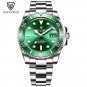 Silver green_2022 Watch Men Fashion Sport Diving Watch Automatic Mechanical Tourbillon Clock 100AT
