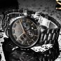 Rose gold blue M_2021 Fashion Mens Watches Top Brand Luxury Business Watch Men Stainless Steel Wat