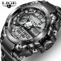 Silver black_2021  Sport Men Quartz Digital Watch Creative Diving Watches Men Waterproof Alarm Watch