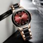Rose gold blue_Montre Brand SUNKTA Fashion Watch Women Luxury Ceramic And Alloy Bracelet Analog Wo