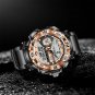 All black S_2021 Men Watch Top Brand Luxury Fashion Dual Display Wristwatch Analog Digital Sport W