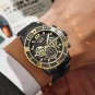 Silver blue_Sport Chronograph Mens Watches Top Brand Luxury Full Steel Quartz Clock Waterproof Big D