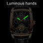 Silver black_2023 Men Automatic Mechanical Watch Men Luxury Tourbillon Square Leather Sport Watch Lu