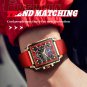 Gold rose_Casual Men Watch Luxury Waterproof Luminous Chronograph Date Man Wristwatch Military Quart