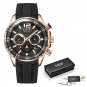 Rose gold black_2021 Fashion Mens Watches  Top Brand Luxury Silicone Sports Watch Men Quartz Clock W