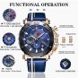 Rose gold black_2022  Mens Watches Top Brand Luxury Fashion Military Quartz Watch Men Leather Waterp