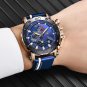 Rose gold black_2022  Mens Watches Top Brand Luxury Fashion Military Quartz Watch Men Leather Waterp