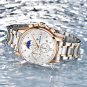 silver blue_Menâs Watches Top Brand Luxury Chronograph Quartz Men Watch Waterproof Sport Wrist Wat