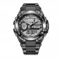 All black_2021  Sport Men Quartz Digital Watch Creative Diving Watches Men Waterproof Alarm Watch Du