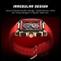 Silver white_2021  Men Watch  Top Brand Luxury Waterproof Quartz Square Wristwatche For Men Date Spo