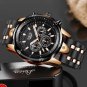 Black gold_Fashion Watch Men Top Brand Sport Watches Mens Waterproof Quartz Clock Man Casual Militar