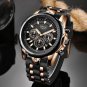 Gold black_Fashion Watch Men Top Brand Sport Watches Mens Waterproof Quartz Clock Man Casual Militar