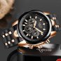 Gold black_Fashion Watch Men Top Brand Sport Watches Mens Waterproof Quartz Clock Man Casual Militar