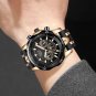 Gold black_Fashion Watch Men Top Brand Sport Watches Mens Waterproof Quartz Clock Man Casual Militar