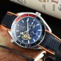 10_Automatic Mechanical Watch Oujia 3-Pin Flywheel Seahorse Automatic Mechanical Watch Steel Band