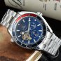 11_Automatic Mechanical Watch Oujia 3-Pin Flywheel Seahorse Automatic Mechanical Watch Steel Band