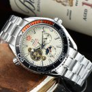 5_Automatic Mechanical Watch Oujia 3-Pin Flywheel Seahorse Automatic Mechanical Watch Steel Band