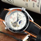 9_Automatic Mechanical Watch Oujia 3-Pin Flywheel Seahorse Automatic Mechanical Watch Steel Band