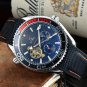 9_Automatic Mechanical Watch Oujia 3-Pin Flywheel Seahorse Automatic Mechanical Watch Steel Band