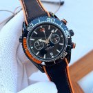 11_Quartz Watch European Seahorse Five-Pin Watch Stainless Steel Case Rubber Strap Men's Quartz Watc